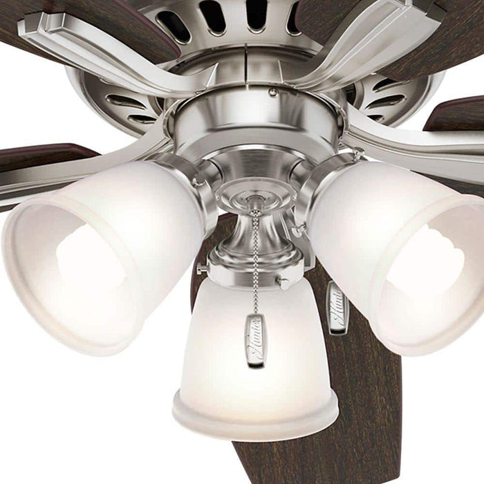 Hunter 52" Newsome Ceiling Fan with 3-Light LED Light Kit and Pull Chains