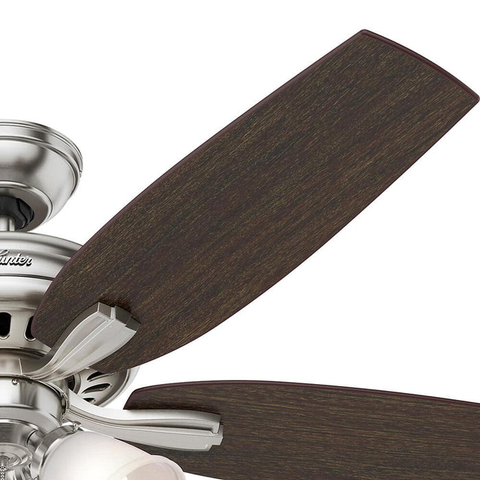 Hunter 52" Newsome Ceiling Fan with 3-Light LED Light Kit and Pull Chains