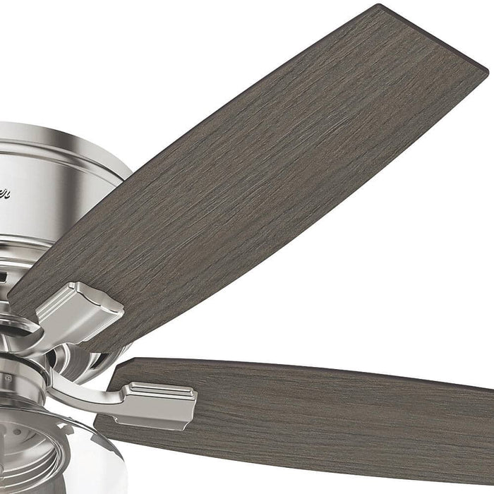 Hunter 52" Bennett Hugger Ceiling Fan with LED Light Kit and Handheld Remote