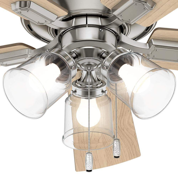 Hunter 52" Crestfield Ceiling Fan with LED Light Kit and Pull Chains