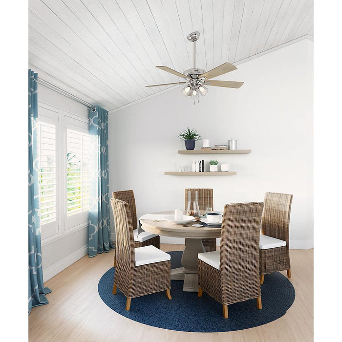 Hunter 52" Crestfield Ceiling Fan with LED Light Kit and Pull Chains