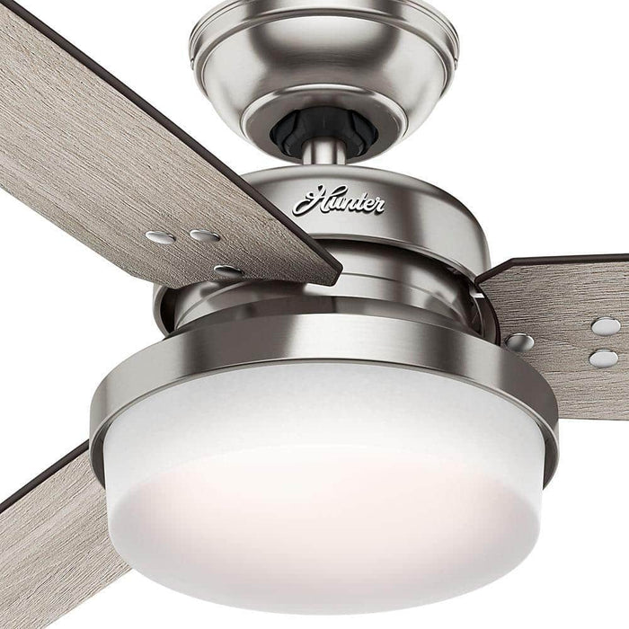 Hunter 52" Sentinel Ceiling Fan with LED Light Kit and Handheld Remote