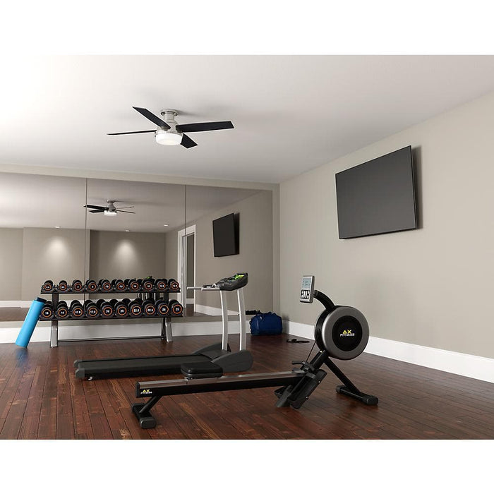 Hunter 52" Dempsey Low Profile Ceiling Fan with LED Light Kit and Handheld Remote