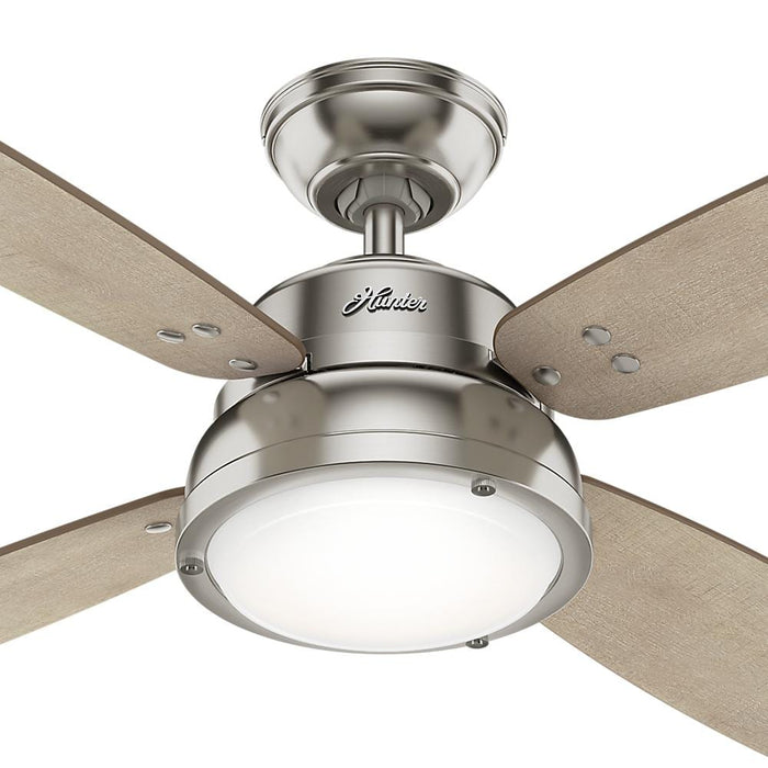 Hunter 52" Wingate Ceiling Fan with 2-Bulb LED Light Kit and Handheld Remote