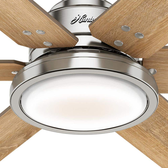Hunter 60" Warrant Ceiling Fan with LED Light Kit and Wall Control