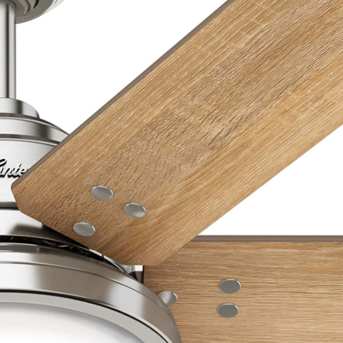 Hunter 60" Warrant Ceiling Fan with LED Light Kit and Wall Control