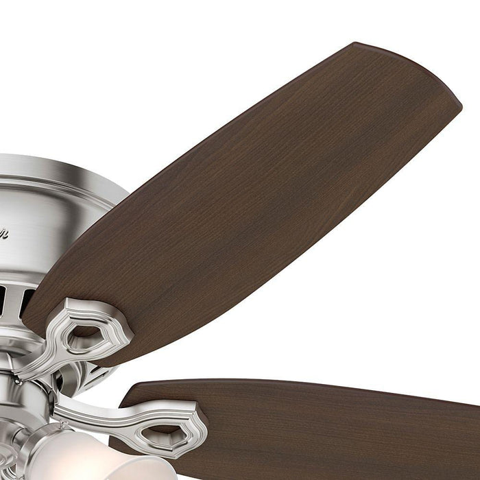 Hunter 52" Builder Hugger Ceiling Fan with LED Light Kit and Pull Chains