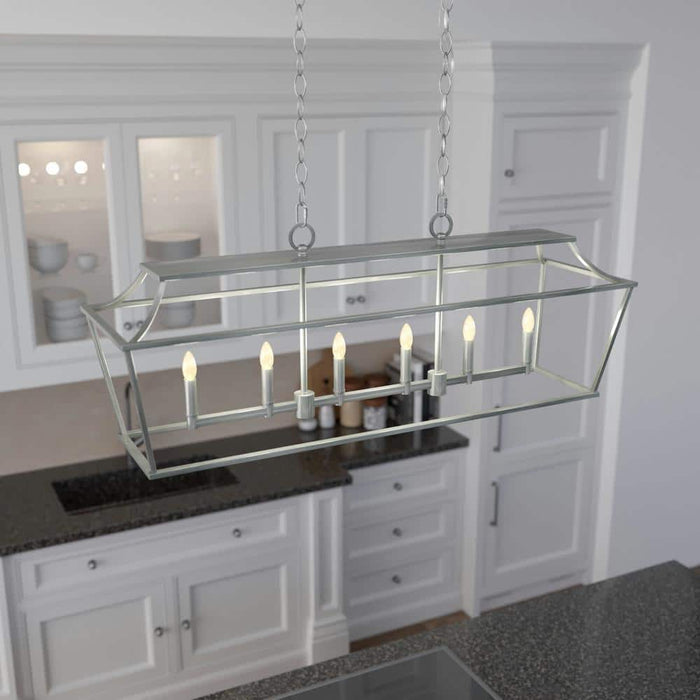 Hunter Laurel Ridge Six Light Linear Chandelier