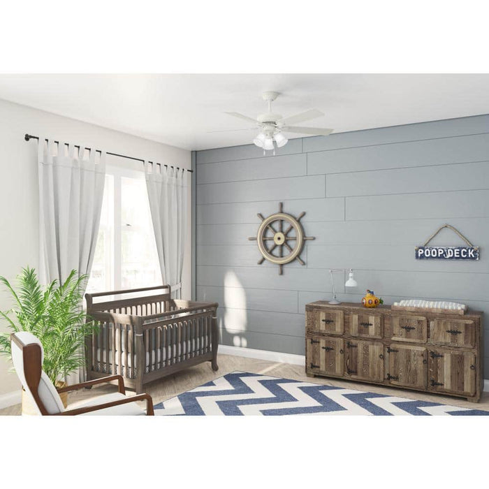 Hunter 52" Swanson Ceiling Fan with 3-Light LED Light Kit and Pull Chains