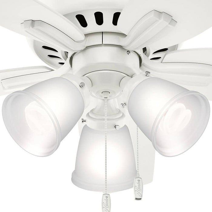 Hunter 42" Newsome Ceiling Fan with 3-Light LED Light Kit and Pull Chains