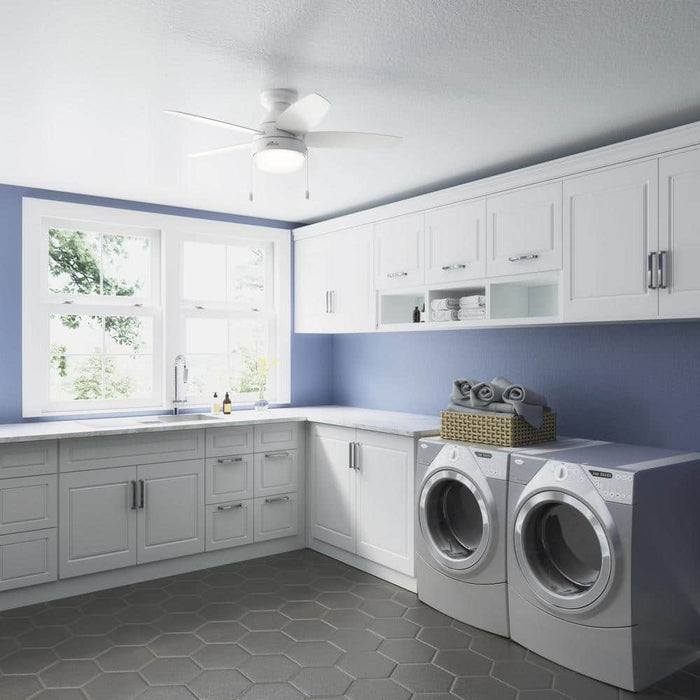 Hunter 44" Lilliana Ceiling Fan with LED Light Kit and Pull Chains