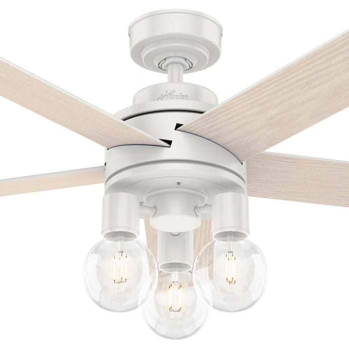 Hunter 52" Hardwick Ceiling Fan with LED Light Kit and Handheld Integrated Control System
