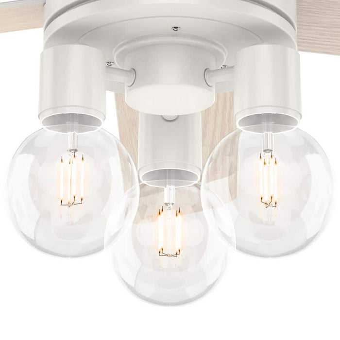 Hunter 52" Hardwick Ceiling Fan with LED Light Kit and Handheld Integrated Control System