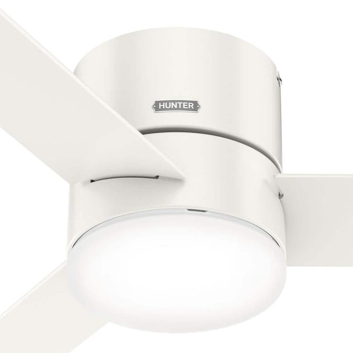 Hunter 52" Minimus Ceiling Fan with LED Light Kit and Handheld Remote