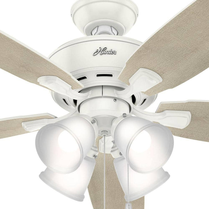 Hunter 52" Amberlin Ceiling Fan with LED Light Kit and Pull Chains