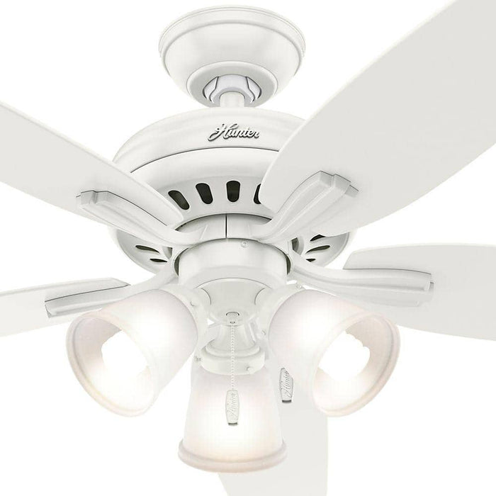 Hunter 52" Newsome Ceiling Fan with 3-Light LED Light Kit and Pull Chains