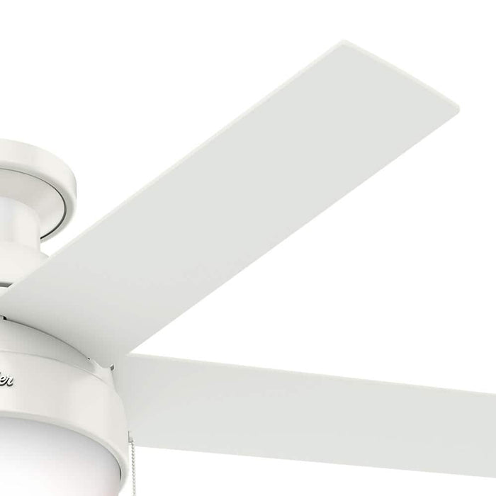 Hunter 46" Anslee Low Profile Ceiling Fan with LED Light Kit and Pull Chains