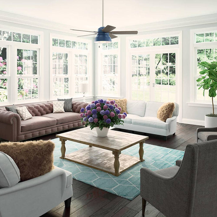 Hunter 52" Mill Valley Ceiling Fan with LED Light Kit and Pull Chains