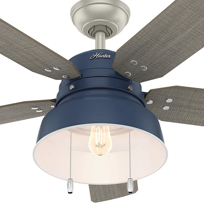 Hunter 52" Mill Valley Ceiling Fan with LED Light Kit and Pull Chains