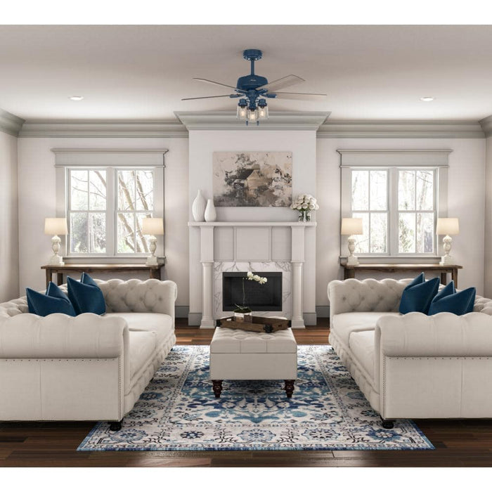 Hunter 52" Hartland Ceiling Fan with LED Light Kit and Pull Chains