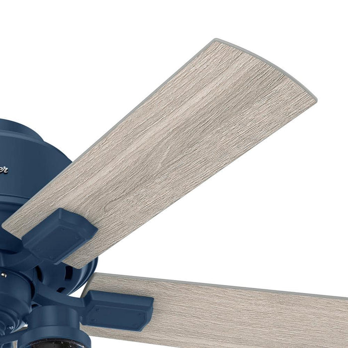 Hunter 44" Hartland Hugger Ceiling Fan with LED Light Kit and Pull Chains