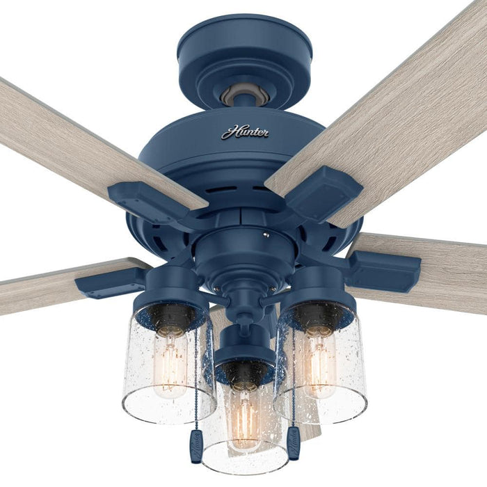Hunter 44" Hartland Ceiling Fan with LED Light Kit and Pull Chains
