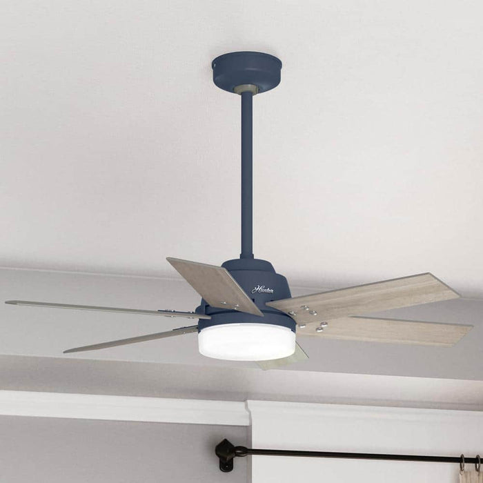 Hunter 44" Pacer Ceiling Fan with LED Light Kit and Handheld Remote