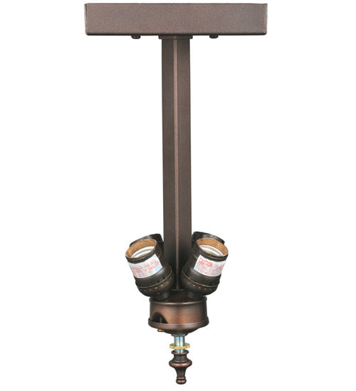 Four Light Flushmount from the Mission collection in Mahogany Bronze finish