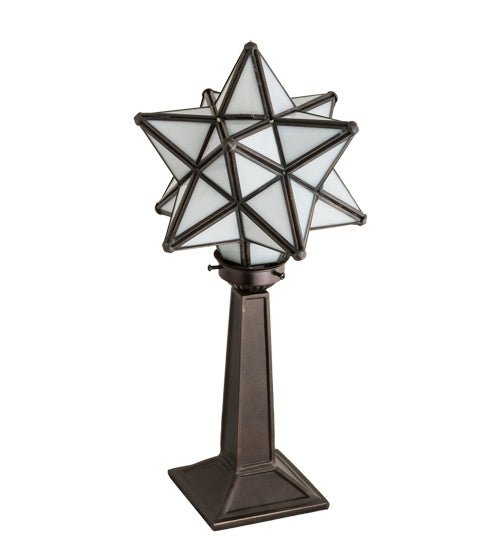 One Light Accent Lamp from the Moravian Star collection in White finish