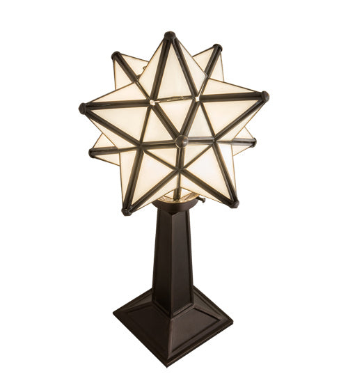 One Light Accent Lamp from the Moravian Star collection in White finish