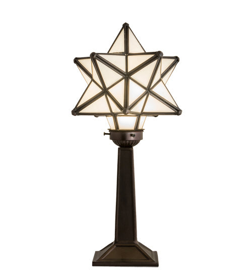 One Light Accent Lamp from the Moravian Star collection in White finish