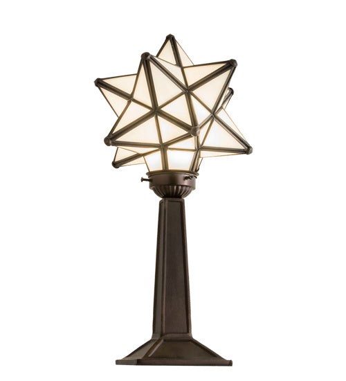 One Light Accent Lamp from the Moravian Star collection in White finish