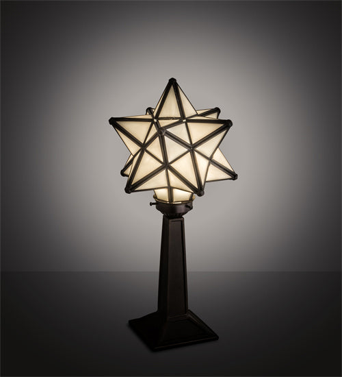 One Light Accent Lamp from the Moravian Star collection in White finish