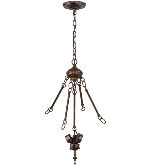Three Light Inverted Pendant from the Middleton collection in Mahogany Bronze finish