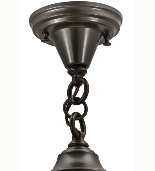 One Light Flushmount Hardware from the Revival collection in Craftsman Brown finish