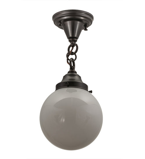 One Light Flushmount from the Revival collection in Craftsman Brown finish