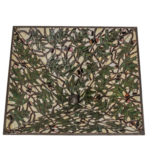 Shade from the Acorn & Oak Leaf collection in Tarnished Copper finish