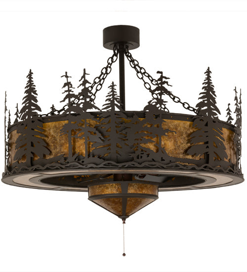 11 Light Chandel-Air from the Tall Pines collection in Oil Rubbed Bronze finish