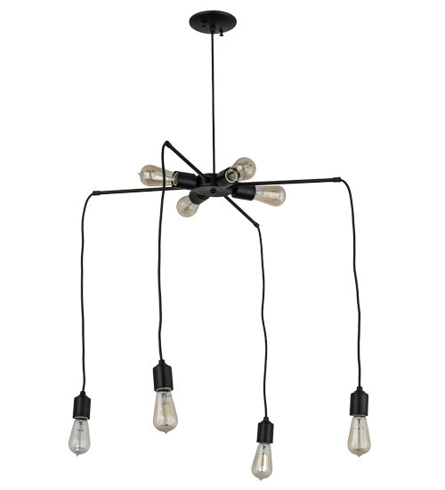 Eight Light Chandelier from the Alva collection in Timeless Bronze finish