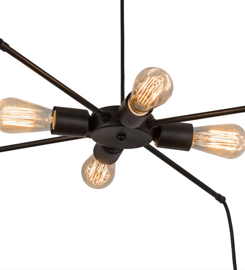 Eight Light Chandelier from the Alva collection in Timeless Bronze finish