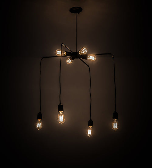 Eight Light Chandelier from the Alva collection in Timeless Bronze finish