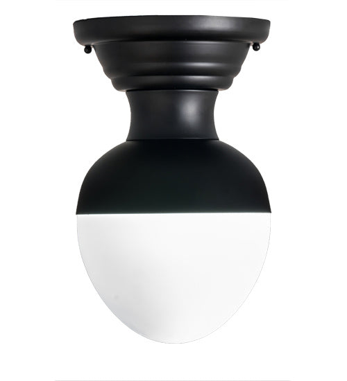 LED Flushmount from the Huevo collection in Mahogany Bronze finish