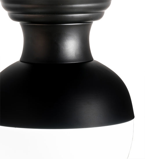 LED Flushmount from the Huevo collection in Mahogany Bronze finish