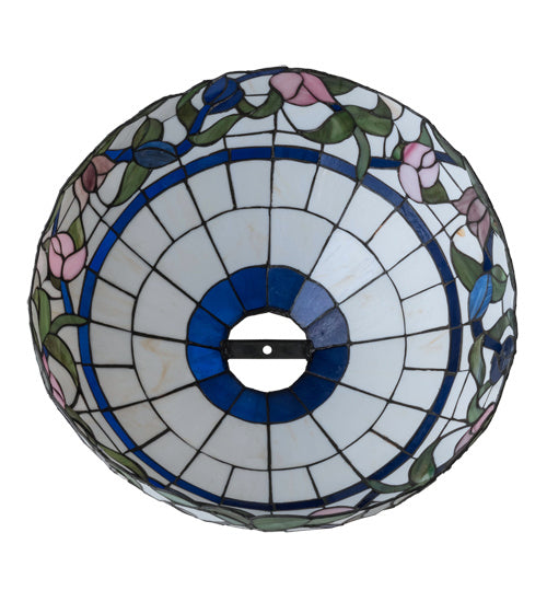 Shade from the Rose Vine collection in Satin Brass finish