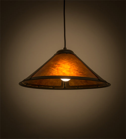 One Light Pendant from the Sutter collection in Black finish
