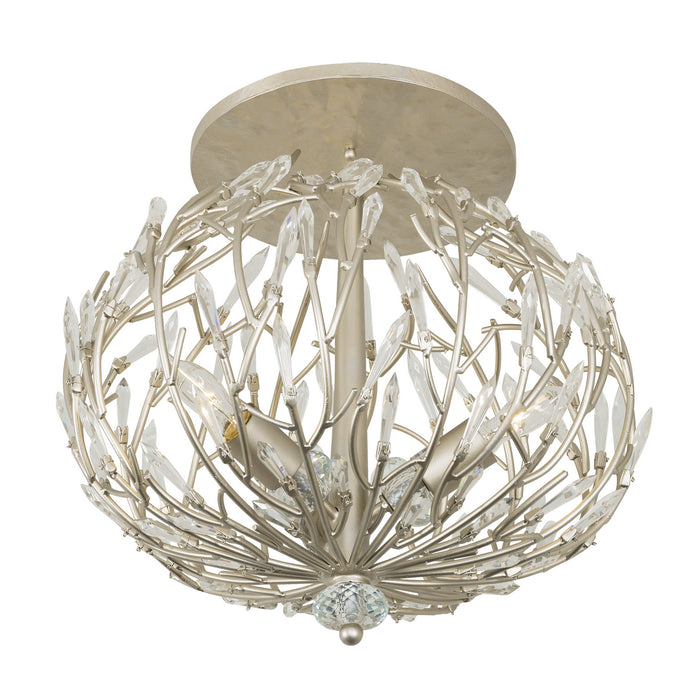 Three Light Ceiling Mount from the Bask collection in Gold Dust finish