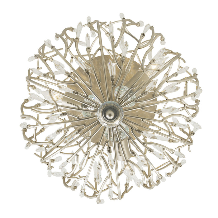Three Light Ceiling Mount from the Bask collection in Gold Dust finish