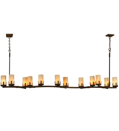 12 Light Chandelier from the Cero collection in Rustic Iron finish