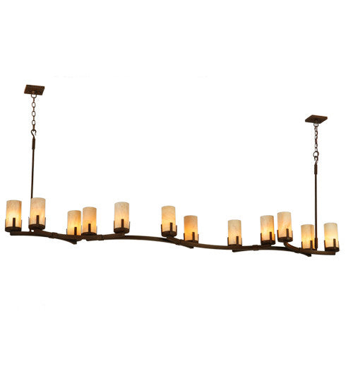 12 Light Chandelier from the Cero collection in Rustic Iron finish