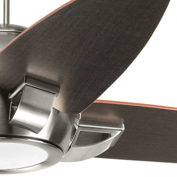 54``Ceiling Fan from the Soar 54`` collection in Brushed Nickel finish